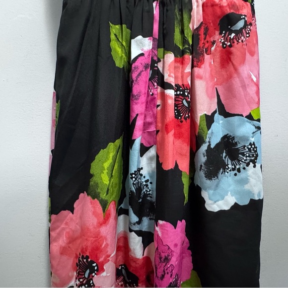 Vince Camuto Floral High Neck Maxi Dress Size 6 - Picture 7 of 11